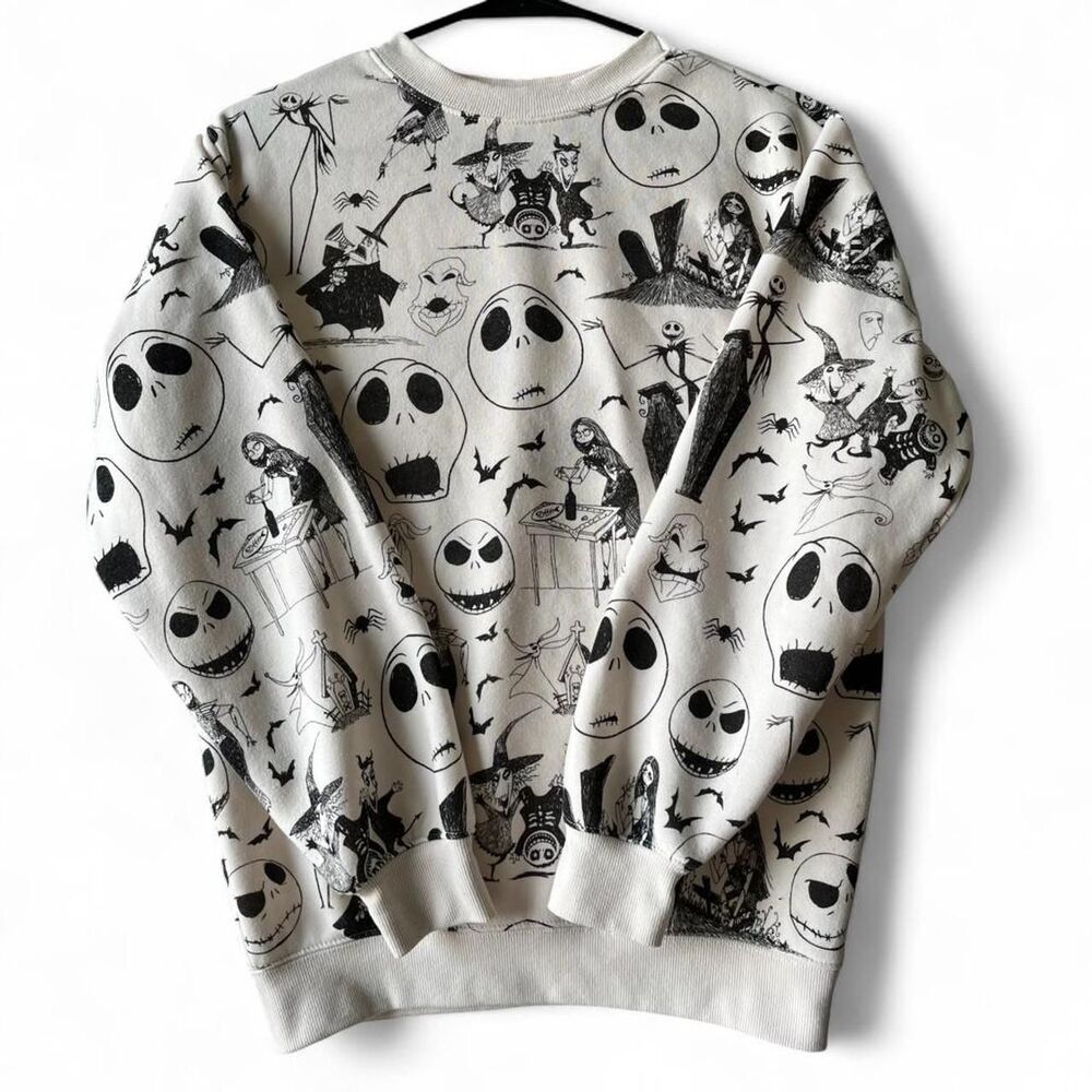 Nightmare Before Christmas All-Over Print Sweatshirt – Jack Skellington, Disney